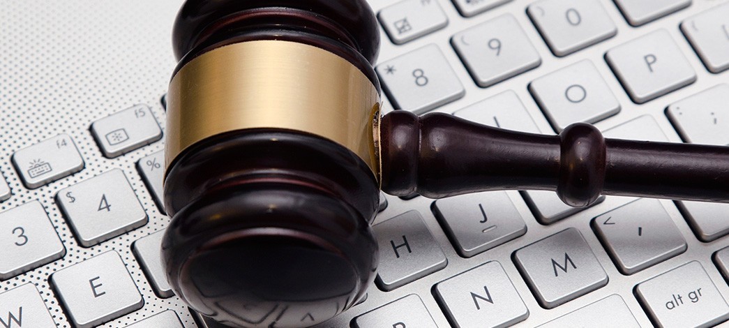 Gavel On A Keyboard